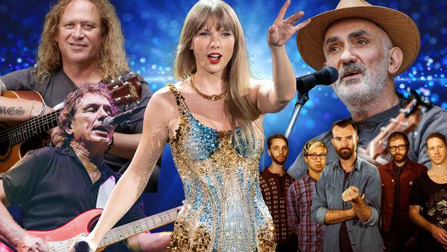 Eight Aussie rockers have recorded covers of Taylor Swift’s songs ahead of her much-anticipated Eras tour.