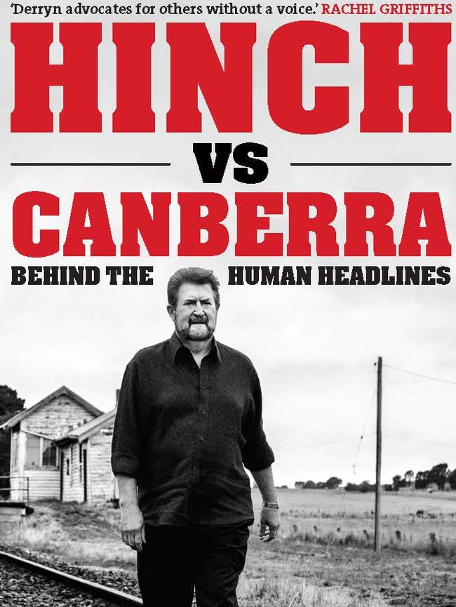 The cover of <i>Hinch vs. Canberra: Behind the Human Headlines.</i>