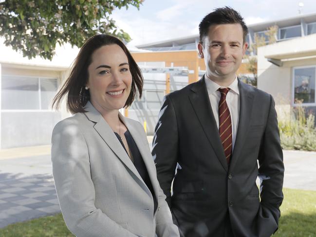 Dean Winter and his deputy Jo Westwood after their resounding election victory in 2018. Picture: MATHEW FARRELL