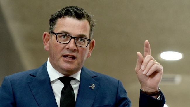 Victorian Premier Daniel Andrews said he may go against ATAGI advice and mandate third jabs for overseas travellers if it decided to stick with two shots. Picture: NCA NewsWire / Andrew Henshaw