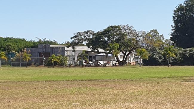 A view of the dwelling on the Aitkenvale Reserve from Ross River Rd.