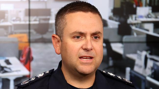 CFS chief officer Brett Loughlin condemned former volunteer firefighter and firebug, Gregory John McGannon, for claiming ties to the agency. Picture: NCA NewsWire / Kelly Barnes