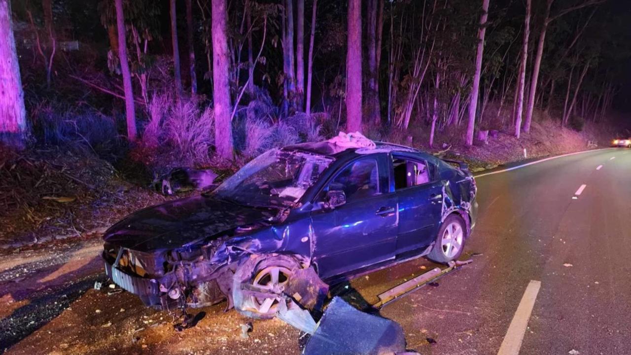 A boy is fighting for his life following a crash on Lamington Tce and Panorama Dr in Nambour on Wednesday night.