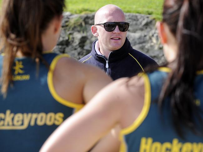 *** ALERT : DO NOT USE - FOR SPECIAL REQUEST BY MELBOURNE - SEE PICTURE EDITOR JACKSON FLINDELL *** The countdown to the 2012 London Olympics is on, with just over a year to go. The Hockeyroos took part in a bootcamp style training session at Cottesloe Beach in Perth. PICTURED - Head coach - Adam Commens