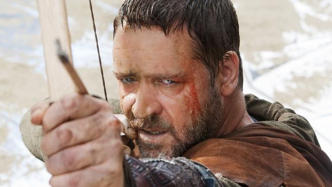 Russell Crowe as Robin Hood in Ridley Scott’s 2010 film.