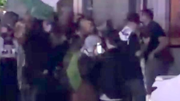 Pro-Palestinian protesters at The Wickham