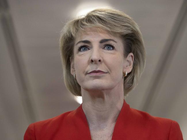 CANBERRA, AUSTRALIA-NCA NewsWire Photos: 20 OCTOBER 2020.Senator Michaelia Cash in the press gallery at Parliament House in Canberra. Picture: NCA NewsWire / Gary Ramage
