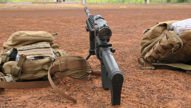 Lieutenant Gleeson said Australians soldiers enjoyed trying the M4 Carbine.