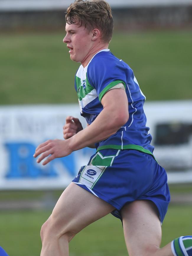 Riley Hall playing for The Cathedral College last year.