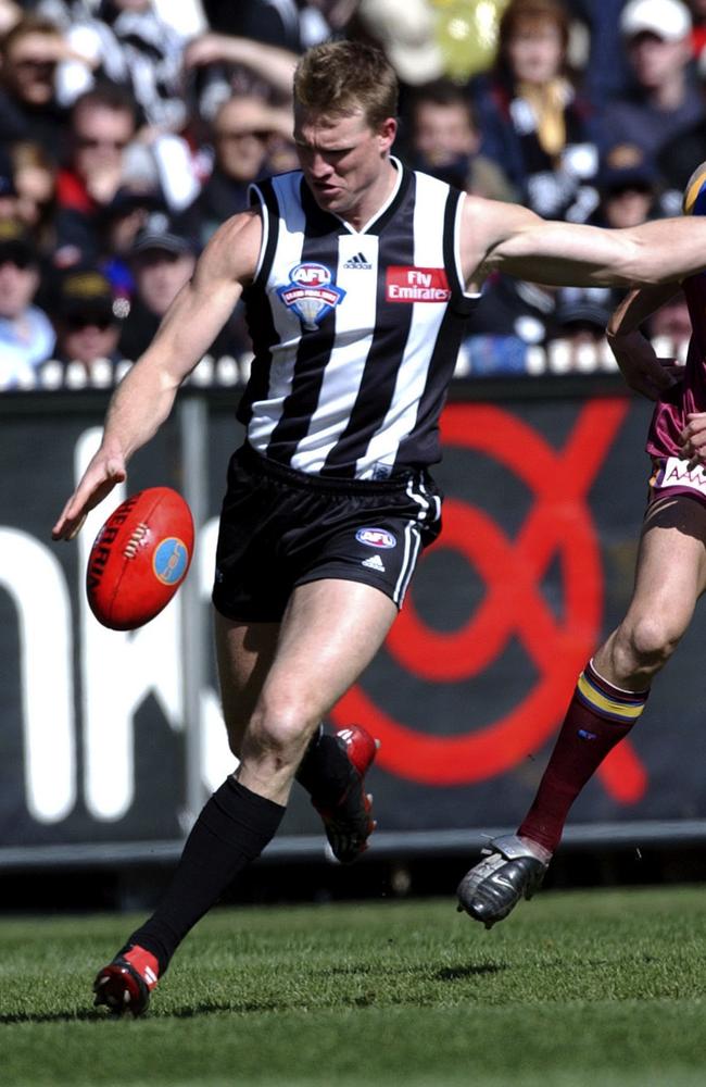 Nathan Buckley in action during the 2003 grand final. Picture: Julian Smith