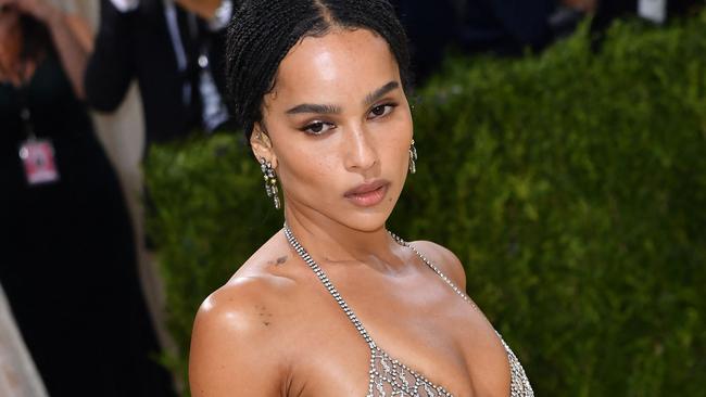 Zoe Kravitz in Saint Laurent at the Met Gala. Picture: AFP