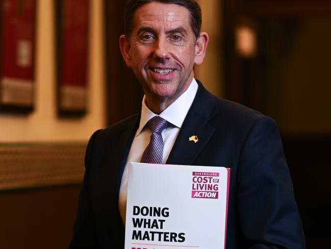 BRISBANE, AUSTRALIA - NewsWire Photos - JUNE 11, 2024. The Queensland Treasurer and Minister for Trade and Investment Cameron Dick stands for a portrait before handing down the 2024 State Budget, at Parliament House. Photo: Dan Peled / NewsWire