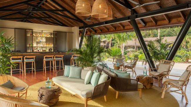 Tovolea bar at Six Senses Fiji.