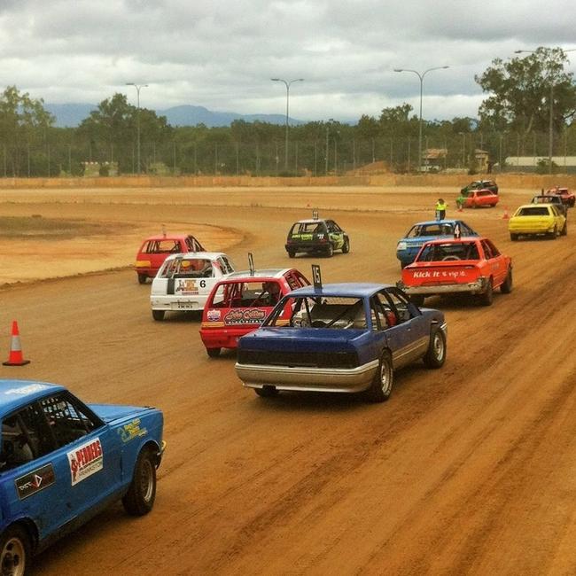 The action at the Mareeba Speedway. PIC: Supplied