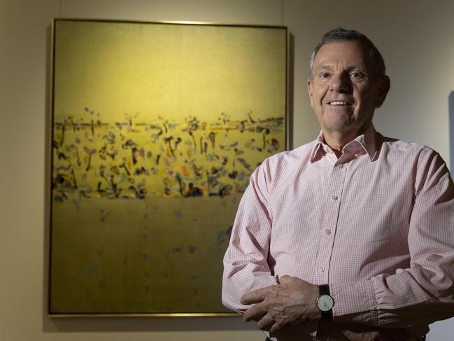 Art dealer, Philip Bacon, will be holding a sale of nearly $10million worth of major Australian works at his gallery, Philip Bacon Galleries.Pictured is Philip with Fred WilliamsÃ¢â¬â¢ Ã¢â¬ËYellow landscape, Lysterfield 1Ã¢â¬â¢