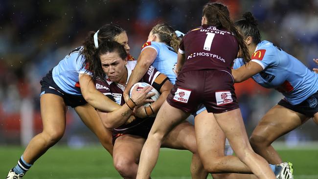 The 2024 Women’s State of Origin series has drawn record crowds and TV viewership. Picture: Cameron Spencer/Getty Images