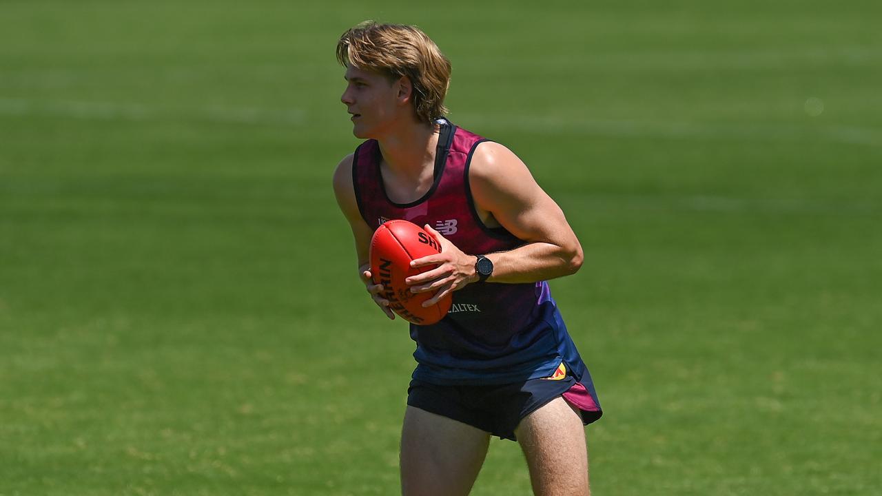 Will Ashcroft has hit the ground running in his first AFL pre-season. Picture: Albert Perez/Getty Images