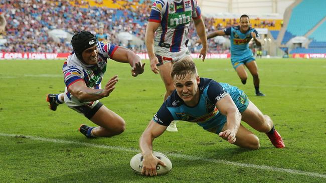 AJ Brimson starred for the Titans in just his second NRL game.