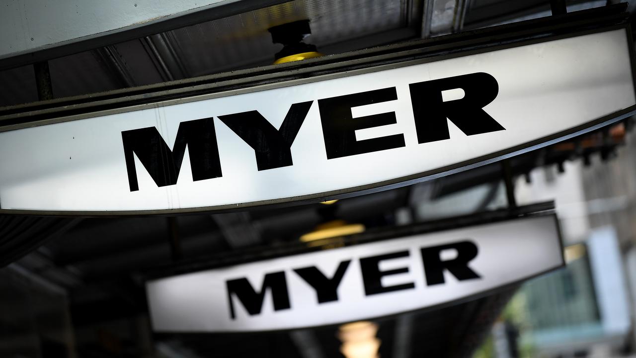 Myer has temporarily shut its doors but has brought back staff to help cope with increasing demand for online orders.
