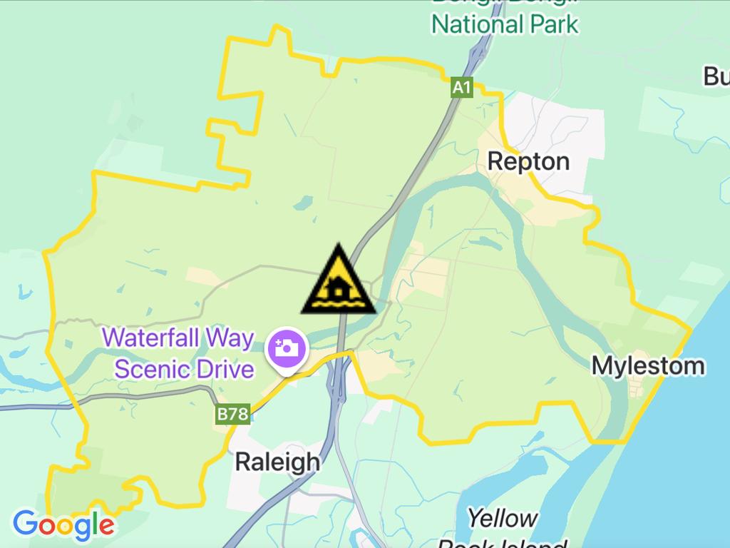 NSW floods: Suburbs at risk. Picture: Hazards Near Me NSW