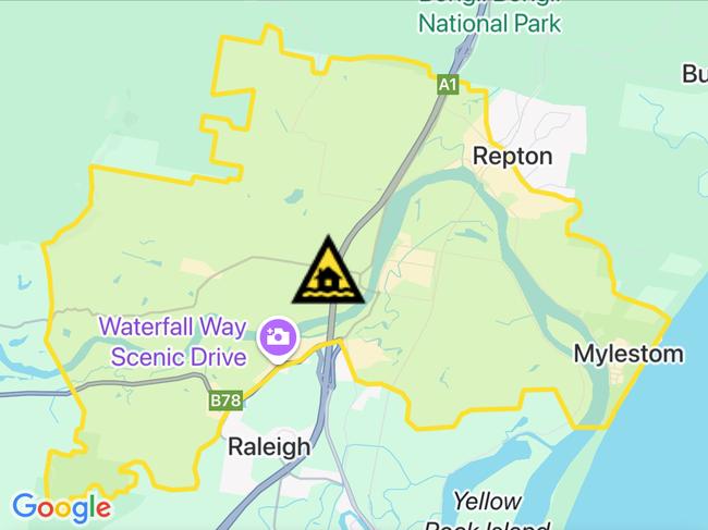 NSW floods: Suburbs at risk. Picture: Hazards Near Me NSW