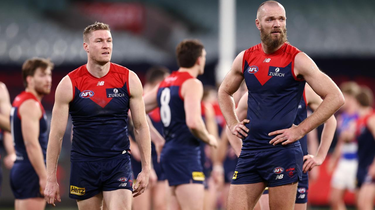 Melbourne is in real danger of missing the top-four after a poor past six weeks. Picture: Michael Klein