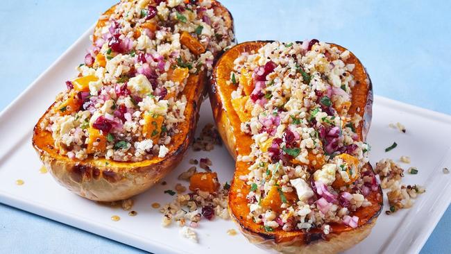 Cypriot grain salad stuffed butternut pumpkin recipe