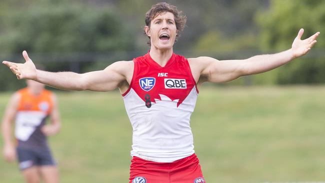 Kurt Tippett in action for Sydney’s reserves in the NEAFL. Picture: Melvyn Knipe