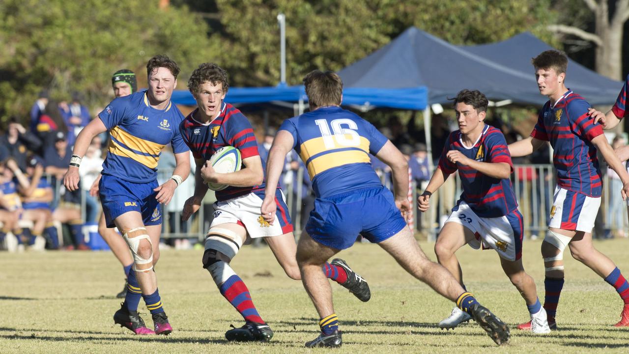 Tom Gore, Downlands. O'Callaghan Cup, Downlands vs TGS. Saturday, 21st Jul, 2018.