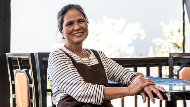 Lucy Wood of Lucy’s Noodles in Mallacoota, Victoria. Picture: Ricky French