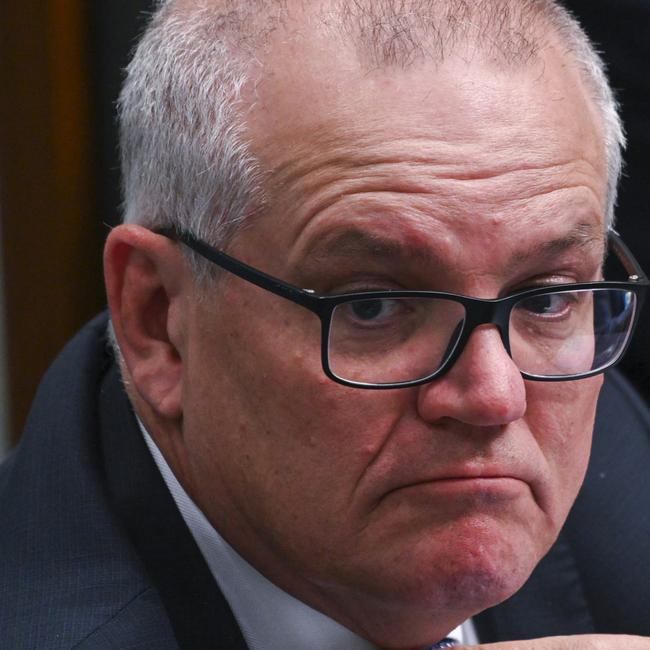 CANBERRA, AUSTRALIA – NewsWire Photos September 06, 2022: Scott Morrison MP during Question Time at Parliament House in Canberra. Picture: NCA NewsWire / Martin Ollman