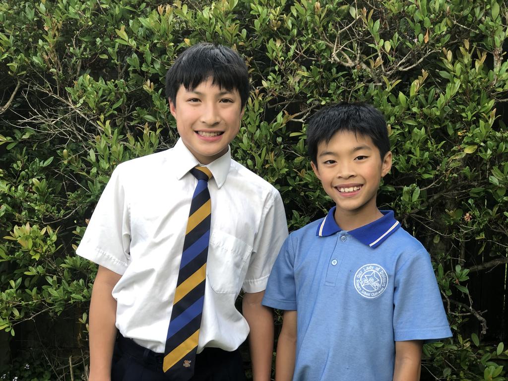 Brothers Jonathan, Year 7, and Joseph Tan, Year 4, won the Secondary sports story (print) for their interview with Australian Olympic javelin thrower Mackenzie Little, bringing home a win for NSW, the state of origin for four of eight category winners. Picture: supplied