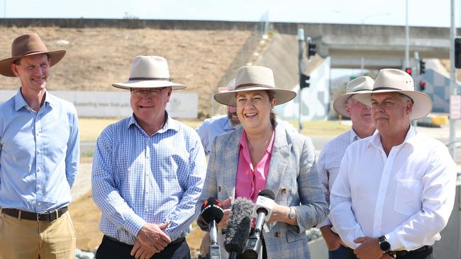 Premier Annastacia Palaszczuk at Townsville ring road. Pic Annette Dew