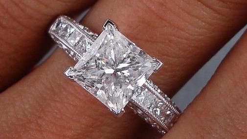 The $100,000 diamond (not pictured) was found on a reef.