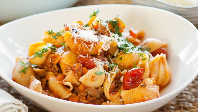 Shell pasta with sherry ragu. Picture: Supplied