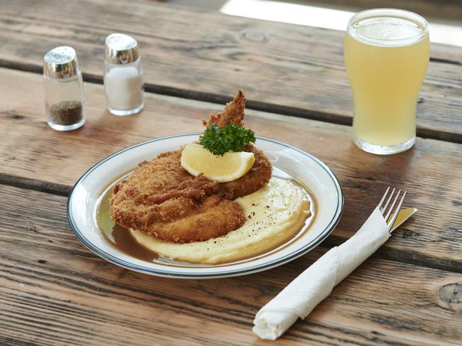 The Unicorn’s chicken schnitzel. Picture: Supplied