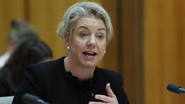 Bridget McKenzie at a Senate Estimates hearing. Picture: Kym Smith.