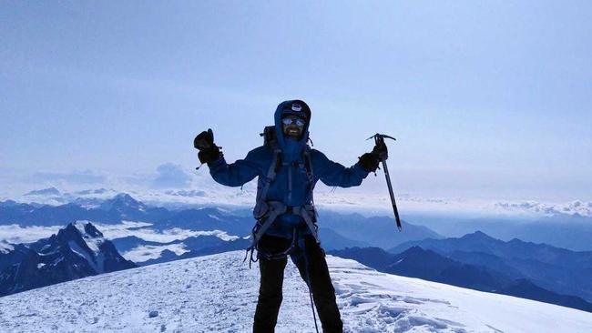 Ipswich climber Ricky Ellis climbed Mount Blanc.