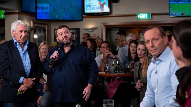 Tony Abbott, pictured at a debate at the Harbord Beach Hotel last week, has been contacted for comment. Picture: AAP IMAGE / MONIQUE HARMER