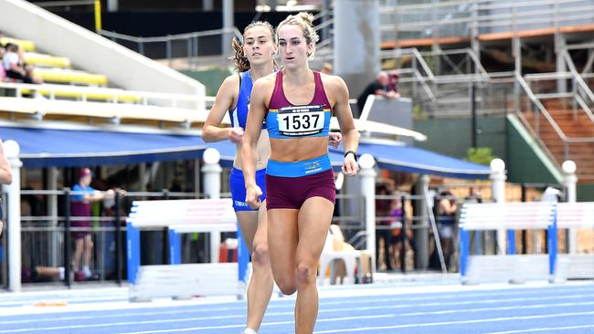 Queensland Representative School Sport track and field championships in Brisbane. Saturday October 12, 2024. Picture, John Gass