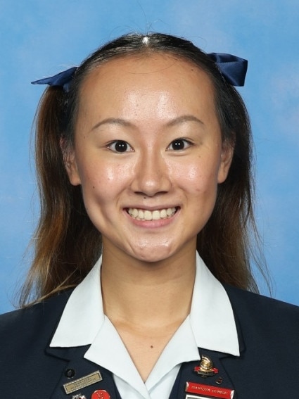 Aileen Hu has been announced as one of this year's top achievers at St Hilda's School for 2024. Picture: Supplied.