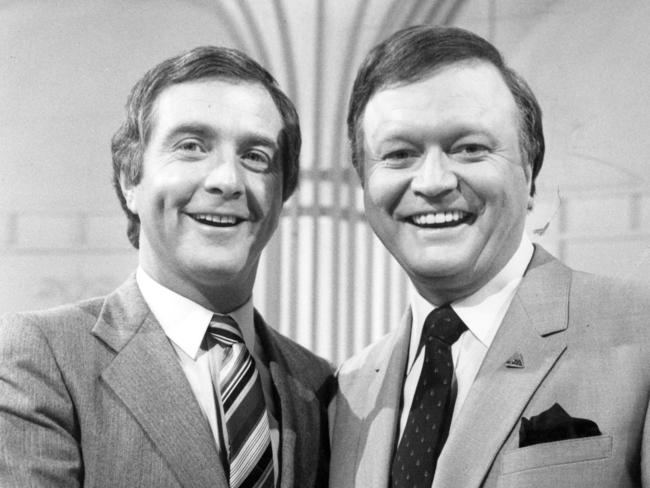 1981. Philip Brady and Bert Newton.