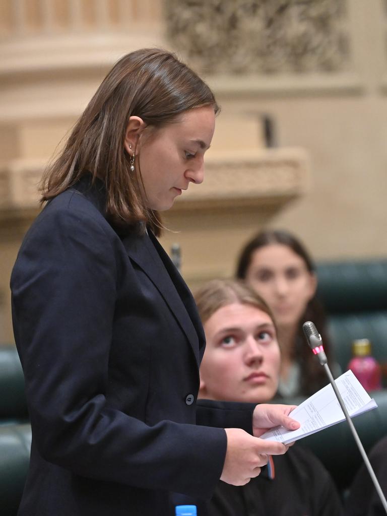 Teen Parliament 2024 scholarship recipient, Rachel Files. Picture: Keryn Stevens