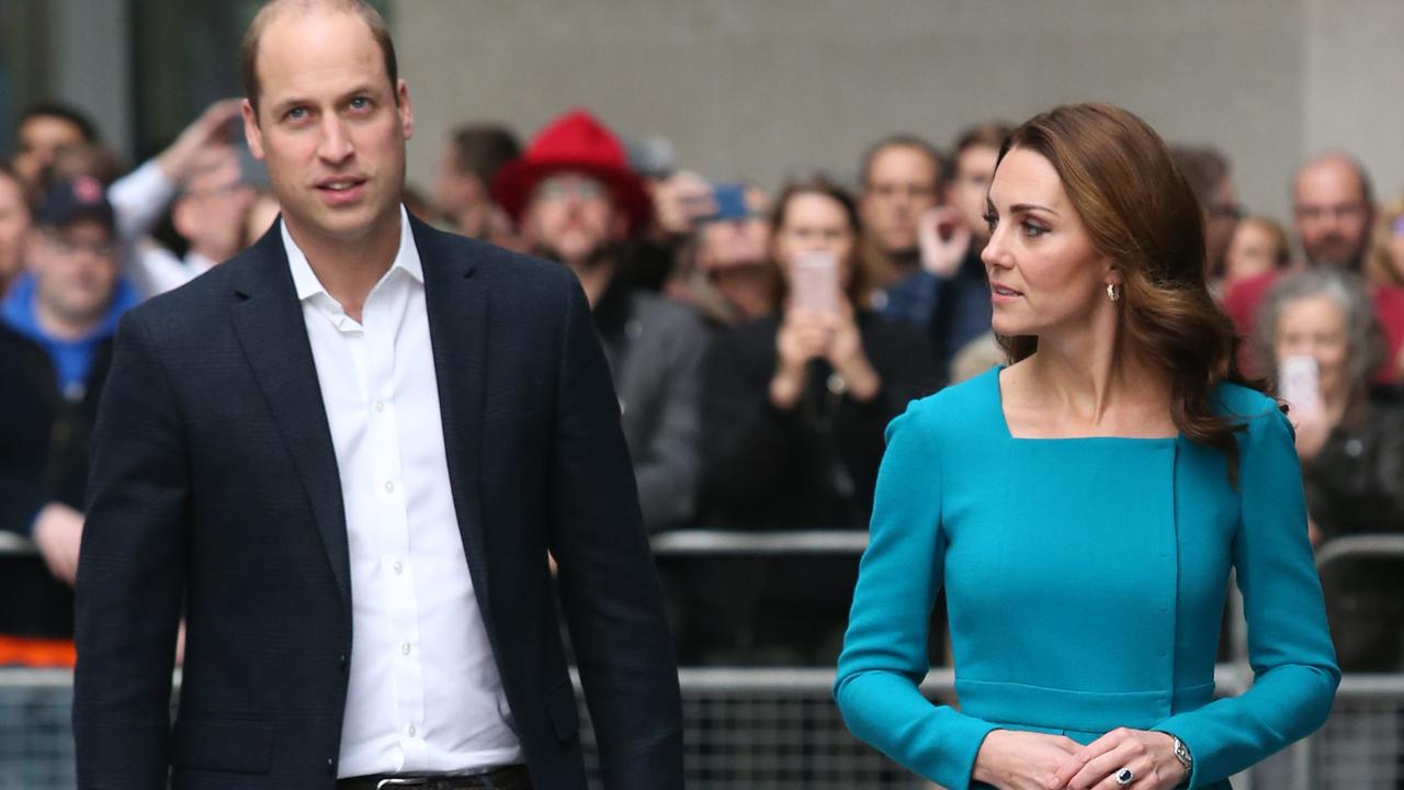 William and Kate are usually more formal with each other when out and about. Photo: Matrix Pictures