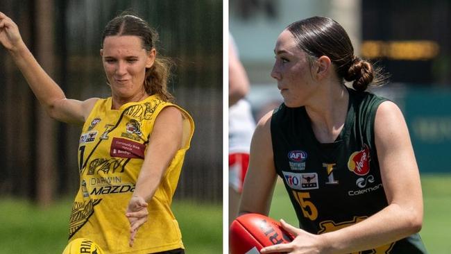 Cassie McWilliam for Nightcliff and Lakhyah Hill for St Mary's in the 2024-25 NTFL season.