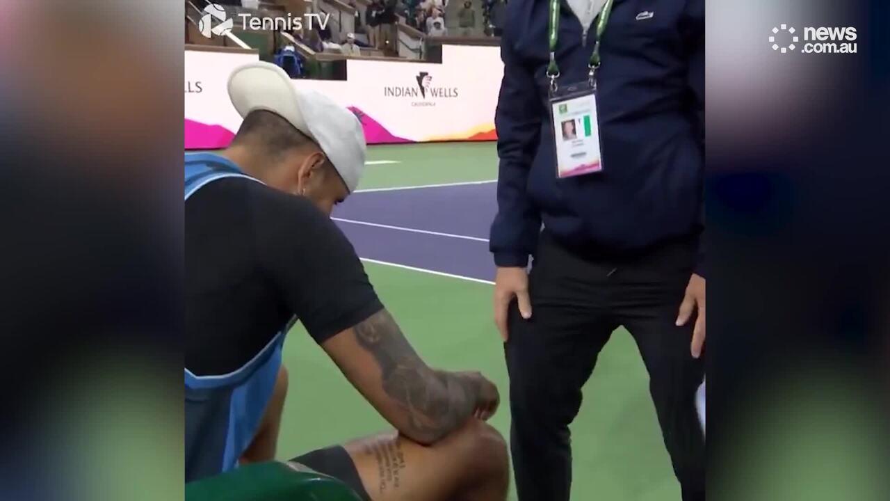 Nick Kyrgios in tears as sad reality sets in