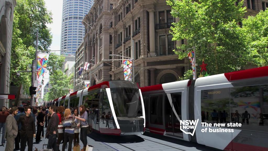 Sydney Light Rail 'fly-through' artist impression