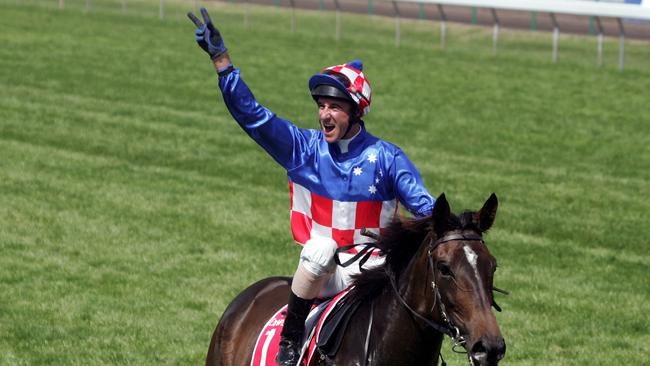 Makybe Diva carried 58kg when she won her third Melbourne Cup in 2005.