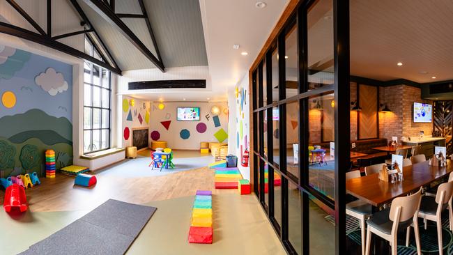 An indoor children’s play area is adjacent to the dining area, making The Mont perfect for a family-friendly outing. Picture: Linda Higginson