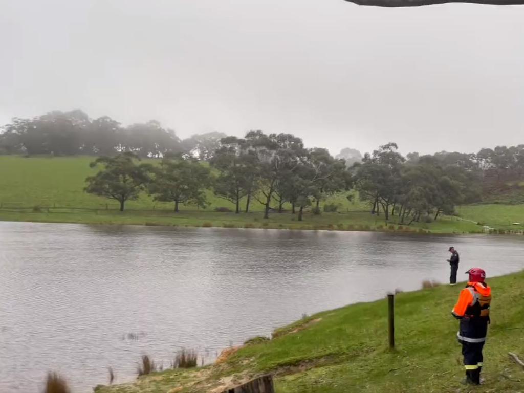 Hope Forest dam is threatening to collapse. Credit: 10 News First